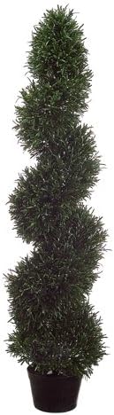 TWO 4' Pre-potted Rosemary Artificial Topiary Trees