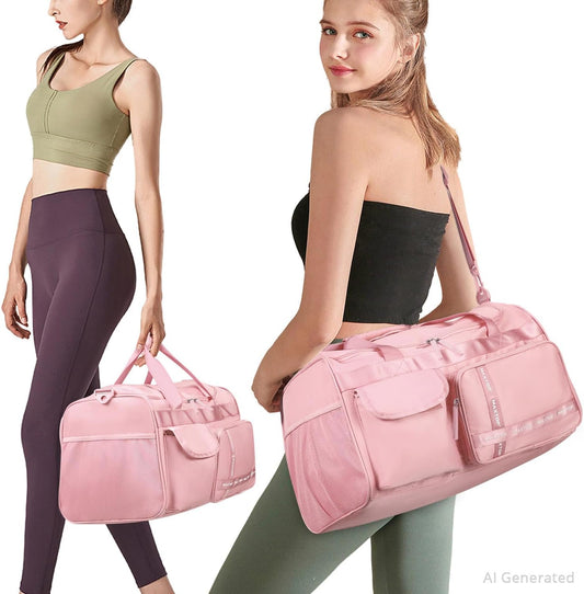 Large Gym Bag for Women Men Duffle Bag With Wet Dry Separation