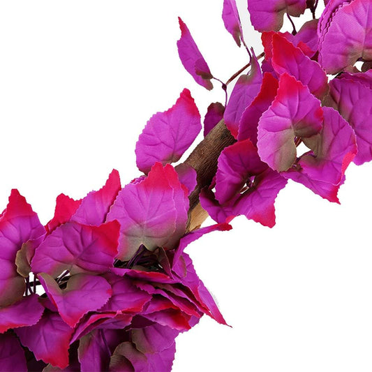 2 Pack Realistic Silk Hanging Plants for Reptile Terrarium, Non-Toxic Artificial Pink Decor, Safe Habitat for Bearded Dragons, Lizards, Geckos, Snakes & Amphibians