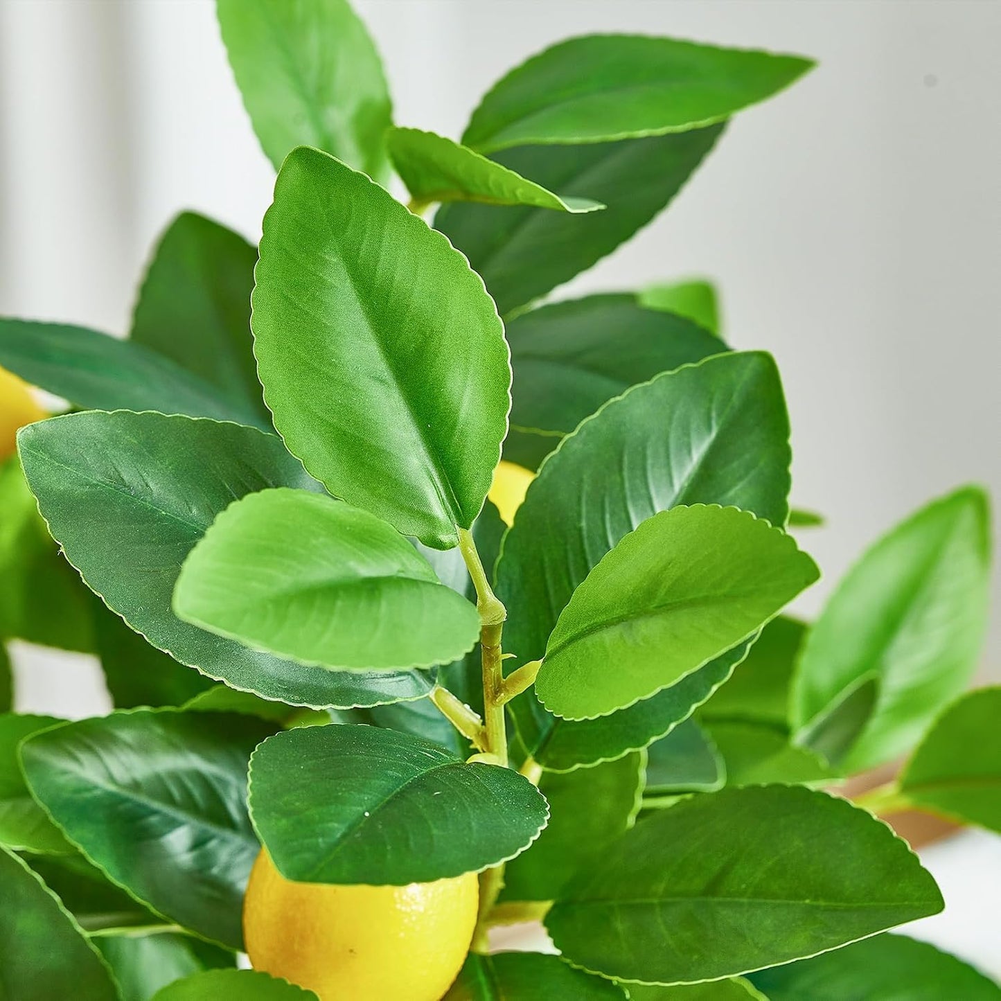 3 PCS Artificial Lemon Branches for Vase 18 Inch Fake Lemons Picks | Greenery Stems, Fake Fruits, Lemon Branches Realistic, Faux Lemons Tree Decor