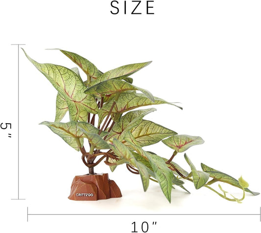 Reptile Fake Plants Terrarium Decor fit Leopard Gecko Snake