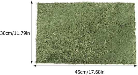Artificial Grass Reptile Mat 45x30cm Moss Carpet Substrate for Tortoise Bearded Dragon and Amphibians Terrarium Bedding Moisture Retention Pet Supply
