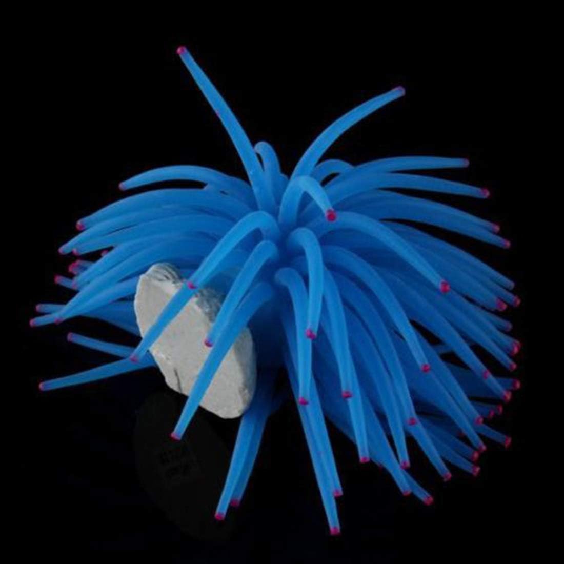 Artificial Soft Anemone Coral Plant Fish Tank Decor, Blue