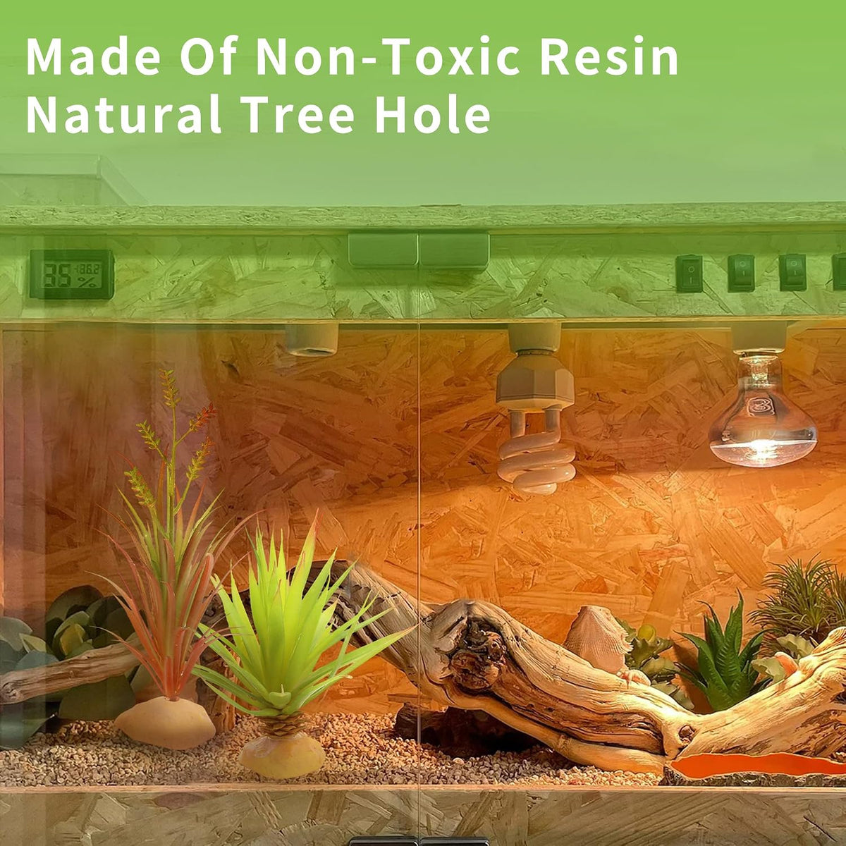 Reptile Terrarium Decor 2-Piece Realistic Succulent Set