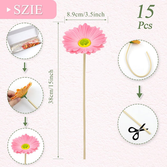 20 Pcs Tulips Artificial Flowers 14" PU Real Touch Fake Tulips for Spring Easter Decor Home Living Room Wedding Centerpiece Bouquet Mother's Gift Day Decotationgs (Colorful)