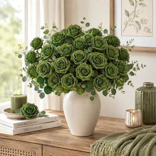 30PCS Artificial Rose Flowers Real Touch Fake Flowers with Stem Foam Roses for DIY Wedding Bouquet Table Centerpieces Party Baby Shower Home Party Summer Mothers Day Decor,Mix Coral Series - Colors B