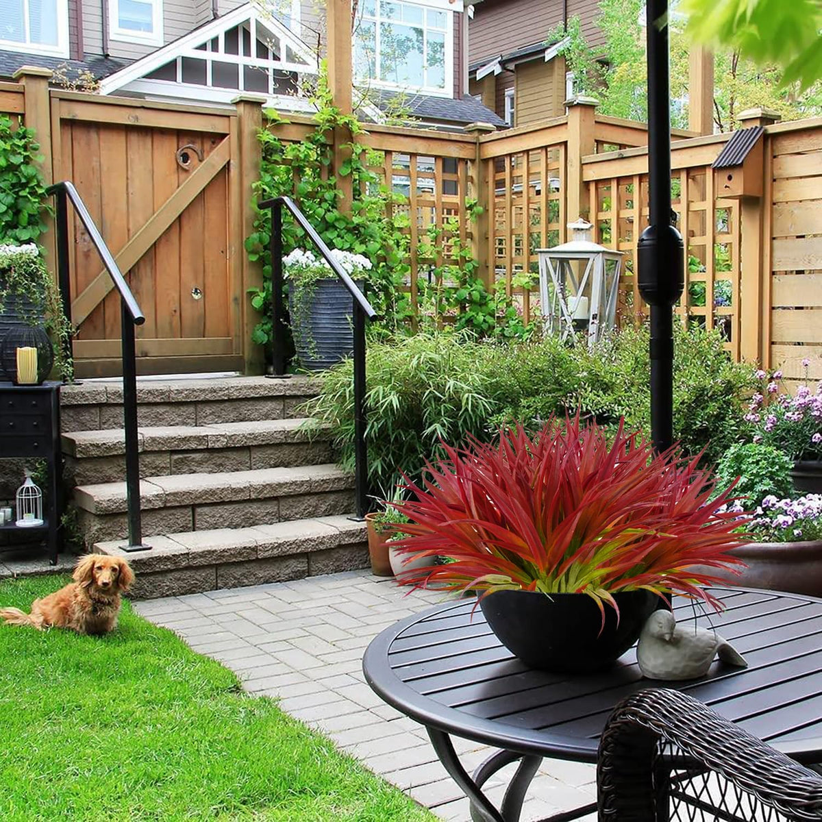 Artificial Plants Outdoor, UV Resistant, Fake Tropical Plants