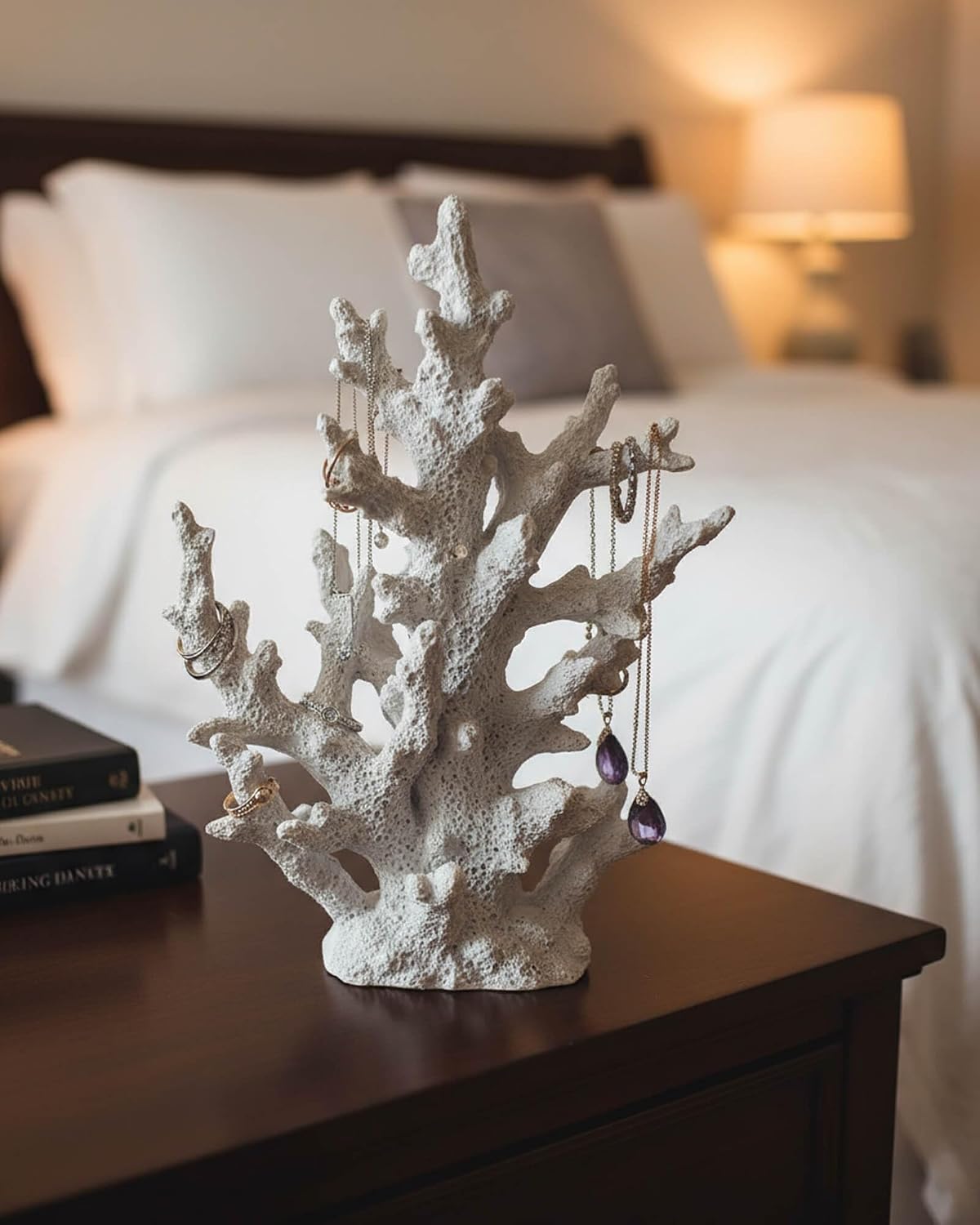 Lifelike Coral Reef Sculpture Statue - Handmade Resin Ocean Decor for Aquarium, Desk, Bathroom, Shelf - Coastal Beach Nautical Theme Gift for Home & Office