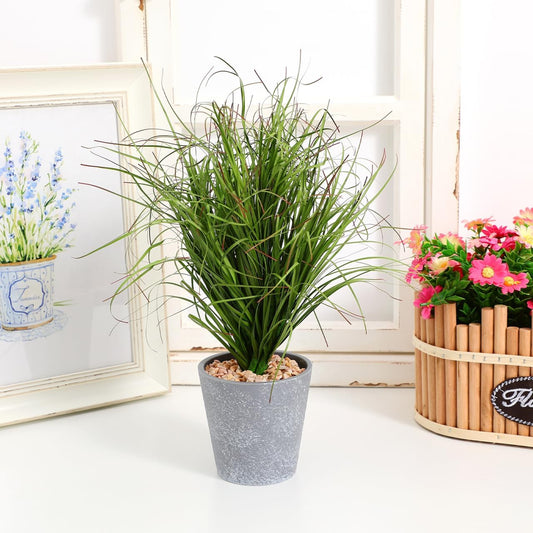 Artificial Cattails and Grass 12-Piece Fake Grass Decor 11.81 Inch Simulation Plant Props for Home Decor Vase Filler Patio Market Display Kids Learning
