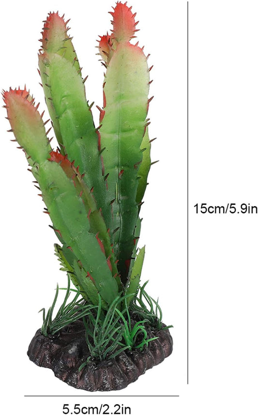 Reptile Habitats, Landscaping Plant Decoration Terrarium Decor Plastic Aquarium Artificial Plants for Aquarium Fish Reptile Terrarium