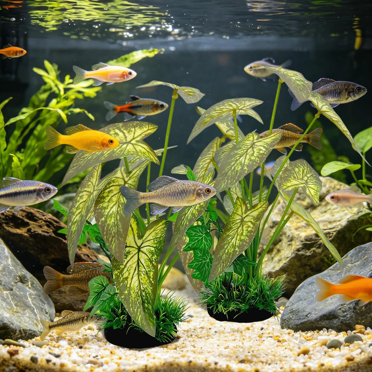 Silk Aquarium Plants 2-Pack 11.8" Tall