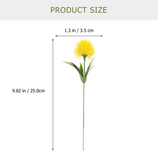 12 Pcs Lifelike Dandelion Branches Artificial Dandelion Flower Stems for Home Decor Wedding Party Office Dorm Photo Prop 9.84 inch Fake Ornament