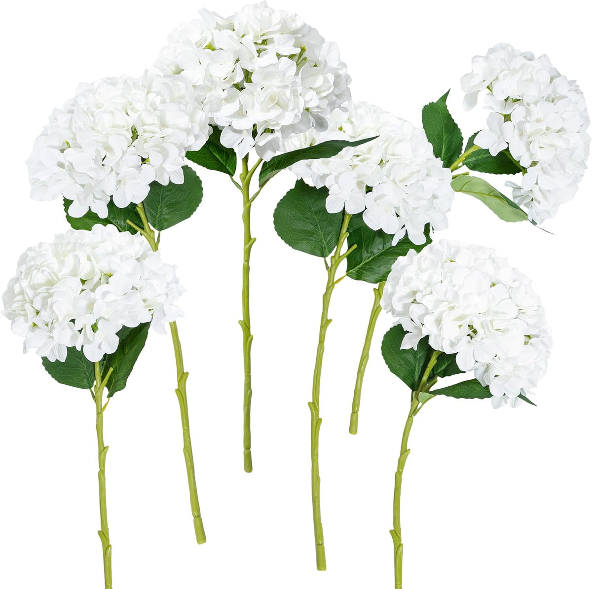 6 PCS Hydrangea Artificial Flowers, Fake Flowers, Suitable for Wedding Decorations, Home Decorations, Garden Decorations, Party Decorations, Table Decorations, Centerpiece Arrangements (Light Blue)