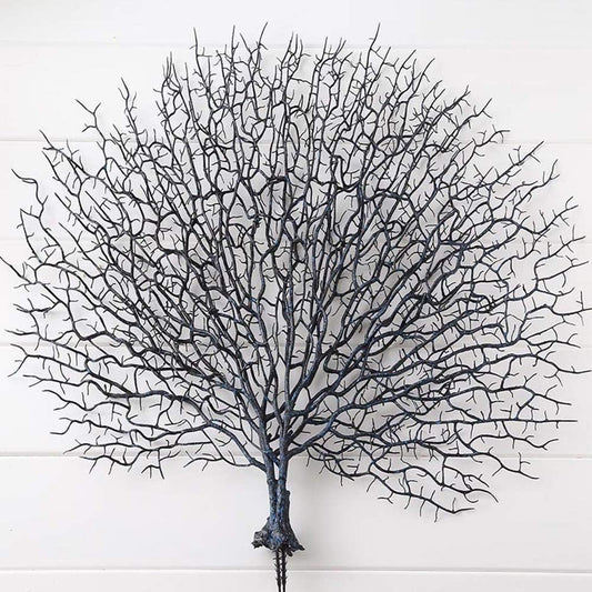 Artificial Coral -Simulation Plastic Coral Branches Ornaments -Home Decoration -Crafts Peacock Fan Shape -Landscape Fish Tank Ornament