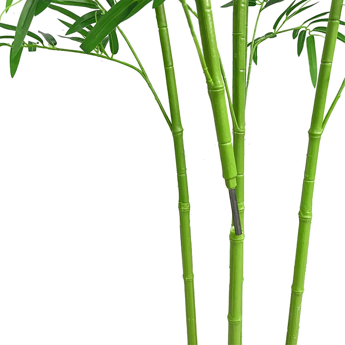 7/8ft Tall Artificial Bamboo Tree 10 Pack, Removable Faux Bamboo Outdoor with Encrypted Silk Leaves for Garden Fence Courtyard Entrance, Privacy Waterproof Fake Plants (7ft/213cm)