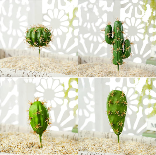 10 PCS Faux Fake Succulents Artificial Cactus Decor Faux Cactus Cacti Plant Artificial Cactus Succulent Artificial Succulent Plants for Decoration Faux Cactus Plant Bulk