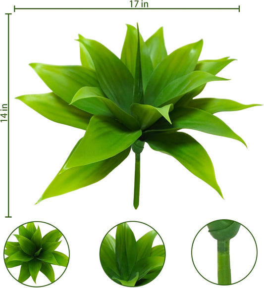 Succulents Plants Artificial, Large Fake Succulents Unpotted Flowers Pineapple Grass Greenery Plants for Home Outdoor Wedding Floral Arrangement Green
