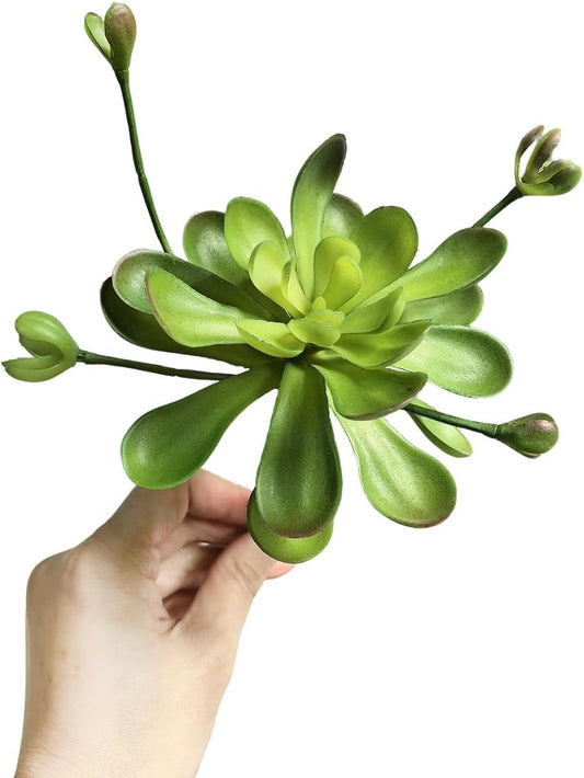 2pcs Artificial Succulent Plants, Realistic Fake Succulents, Fake Plants for Garden Arrangement Decor, Red