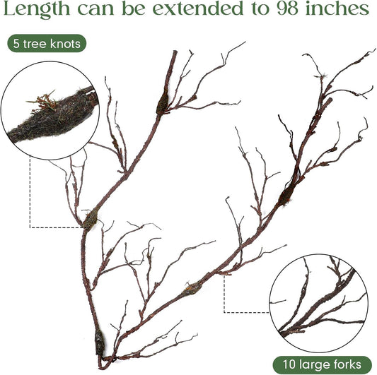 1 Pcs 98in Bendable Tree Branch Halloween Fake Vines for Decoration