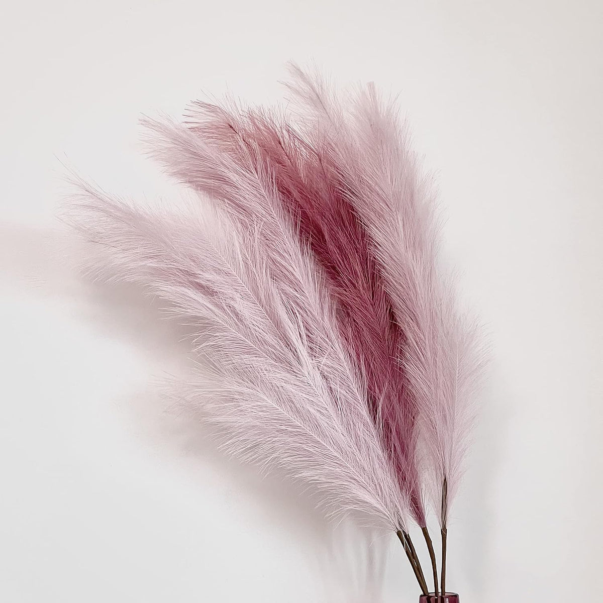 43" / 3.6 ft Pampas Grass Tall 4 Pcs - Artificial Large Pampas Grass Decor for Floor Vase, Room Decor, Home Decor, Boho Decor (Coffee & Cream)