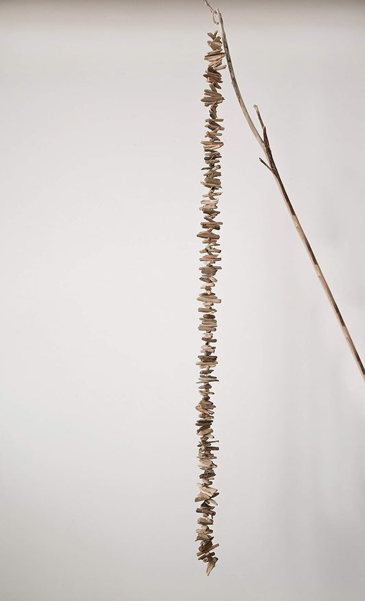 70" Natural Driftwood Garland,Brown