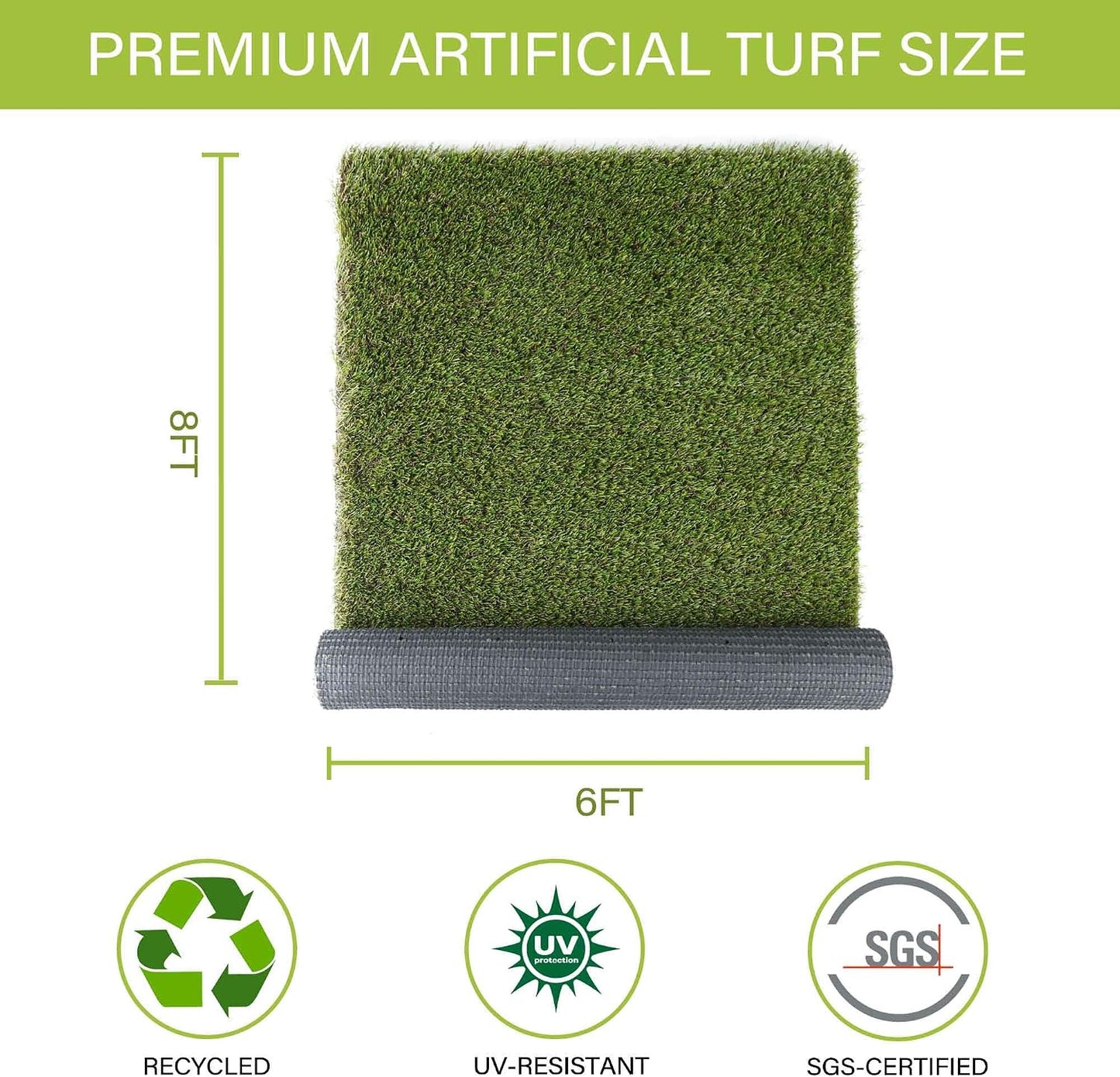 Dog Pee Grass, Artificial Grass for Dogs, Fake Grass for Dogs Potty Training, Extra Large Dog Pads 5x8ft , Housebreaking Supplies, Indoor Outdoor Turf Grass, Washable Reusable