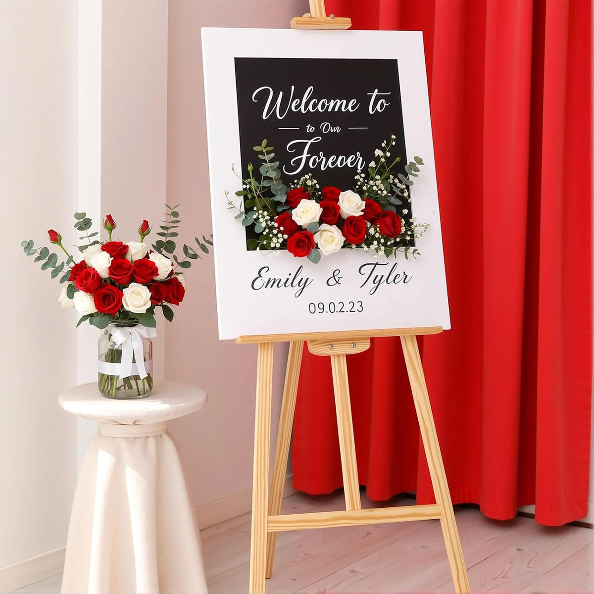 12 Pcs Red Roses Artificial Flowers, Real Touch Fake Velvet Flowers with Stems in Bulk for DIY Home Decor, Wedding, Party, Mother's/Valentine's Day Gifts