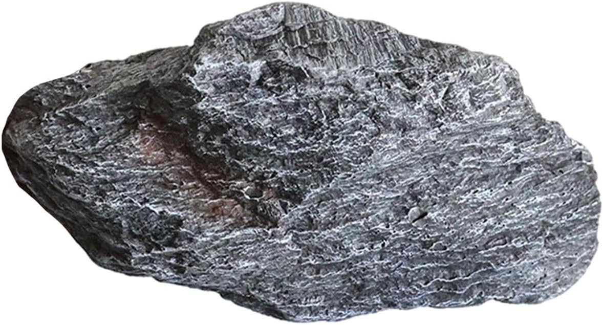 Artificial Landscape Rock, Lightweight Foam Faux Stone, 11.81x8.66x7.48 in, for Garden Decor, Aquarium, and Reptile Hide