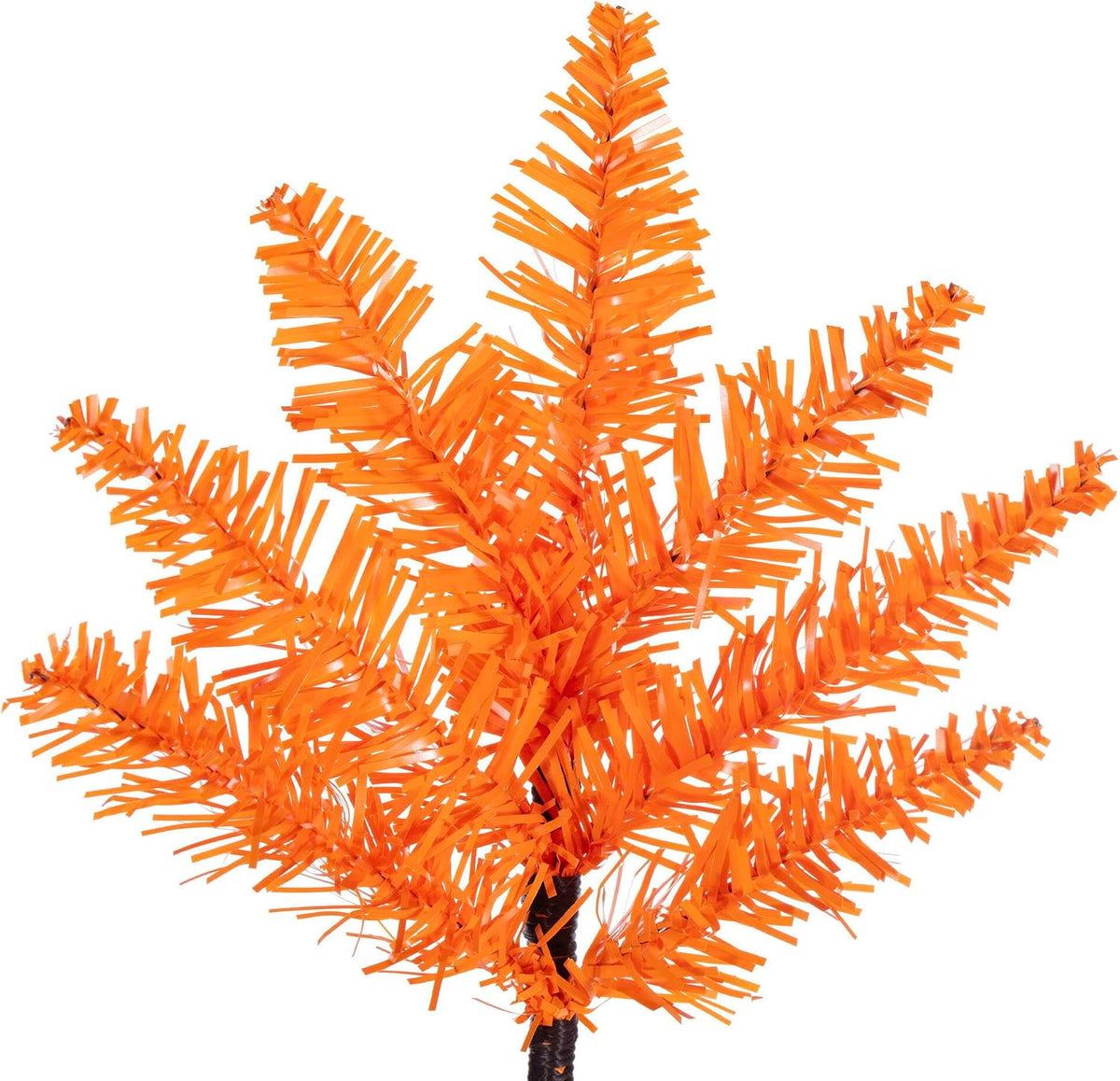 3' Orange Fir Artificial Christmas Tree, Unlit - Faux Fir Christmas Tree - Seasonal Indoor Home Decor