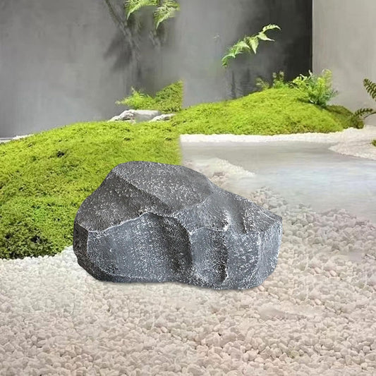 Artificial Rock Faux Stone Sculpture Versatile Pump Cover Creative Portable Landscape Decoration Natural Texture for Patio, 40x22x18cm