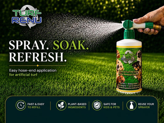 Tr10132 Bio-Enzymatic Cleaning Solution for Synthetic/Artificial Turf and Pet Odor Control with Sprayer, 32-Ounce, 2-Pack