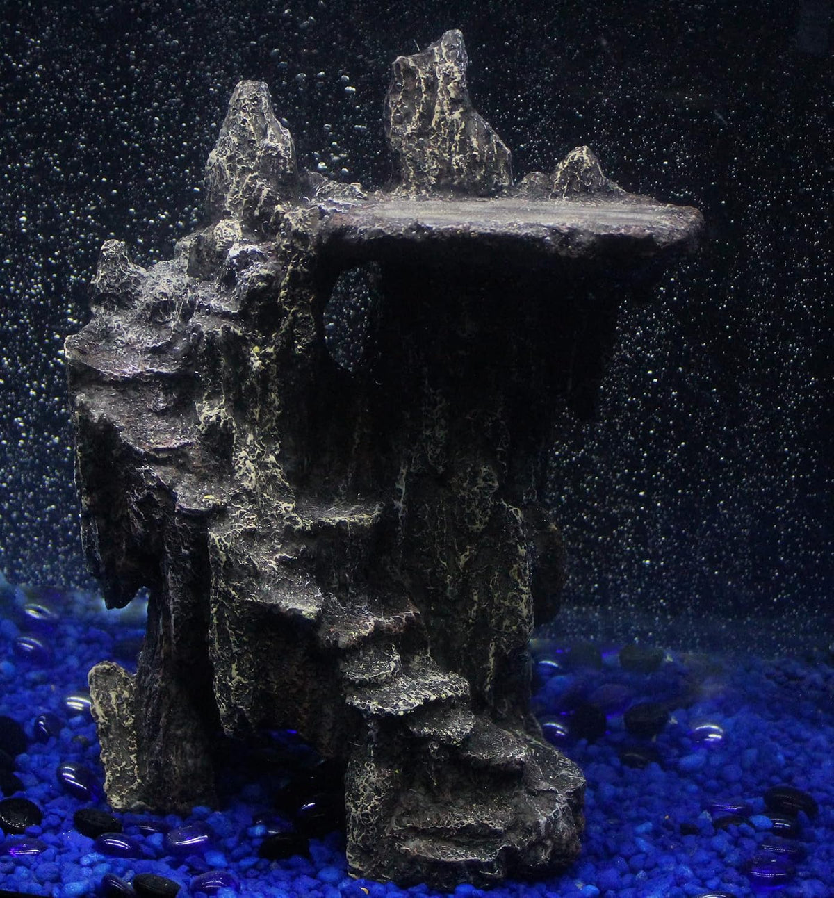 Reptology Shale Scape Step Ledge – Decorative Resin for Aquariums & Terrariums – Great for Reptiles, Amphibians, and Fish – Small