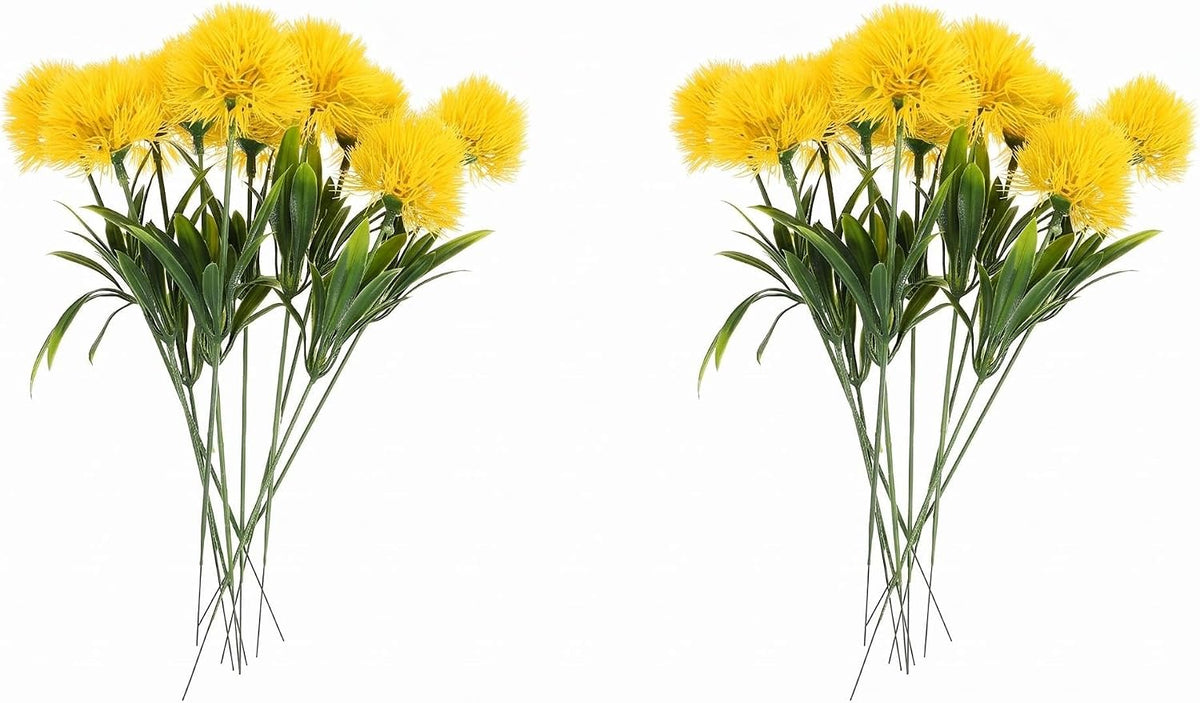 Faux Dandelions 20 pcs Realistic Artificial Dandelion Flowers Lifelike Dandelion Decor for Wedding Home Banquet Party Photo Prop 9.84 X 2.75 X 1.37 in