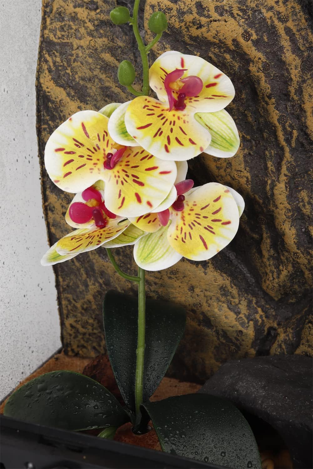 Spotted Fake Orchids, Reptile Terrarium Habitat Décor