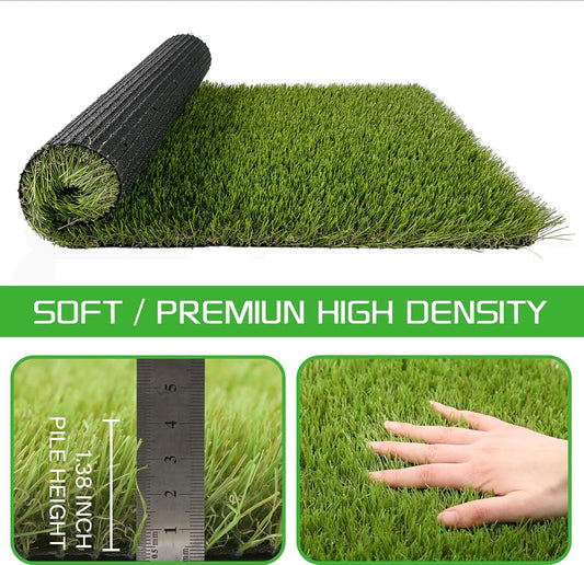 Artificial Grass Turf for Dogs 4 ft x 6 ft,1.38 inch Fake Grass Pee Pad for Puppy Potty Training,Faux pet Grass Rug for Indoor/Outdoor Patio,Dogs Wee Wee Pad,Turf Grass Mat for Dogs Potty