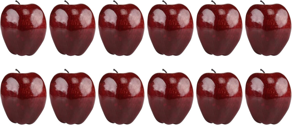 Big Fake Red Apples, Realistic Artificial Apples Fruit Decor 6PCS