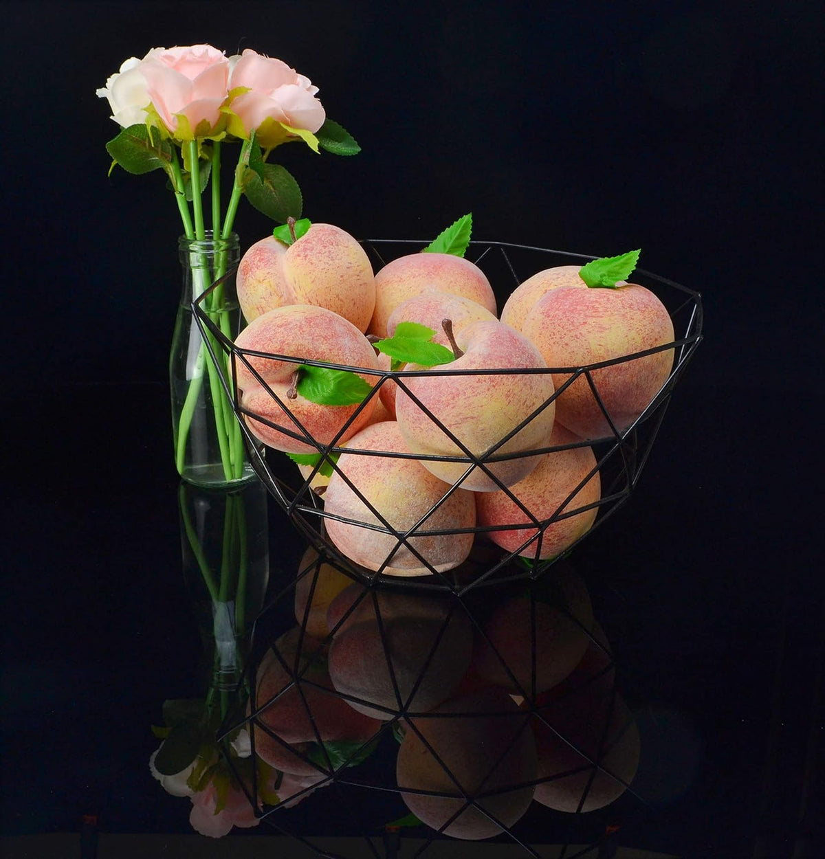 Fake Fruit Home House Kitchen Party Decoration Simulation Artificial Lifelike Peach 10pcs Set