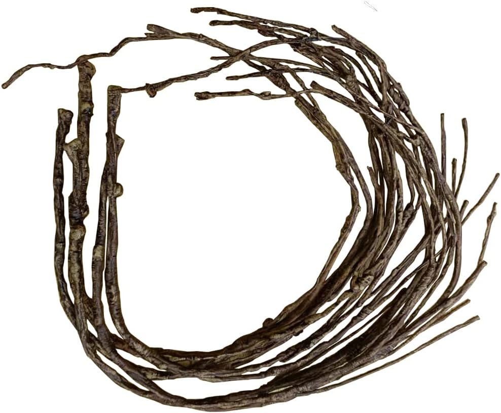 5PCS Artificial Lifelike Curly Willow Branches Decorative Dried Birch Twigs 25.9 Inch Fake Bendable Sticks Stems for Craft Vases Home Wedding Decor