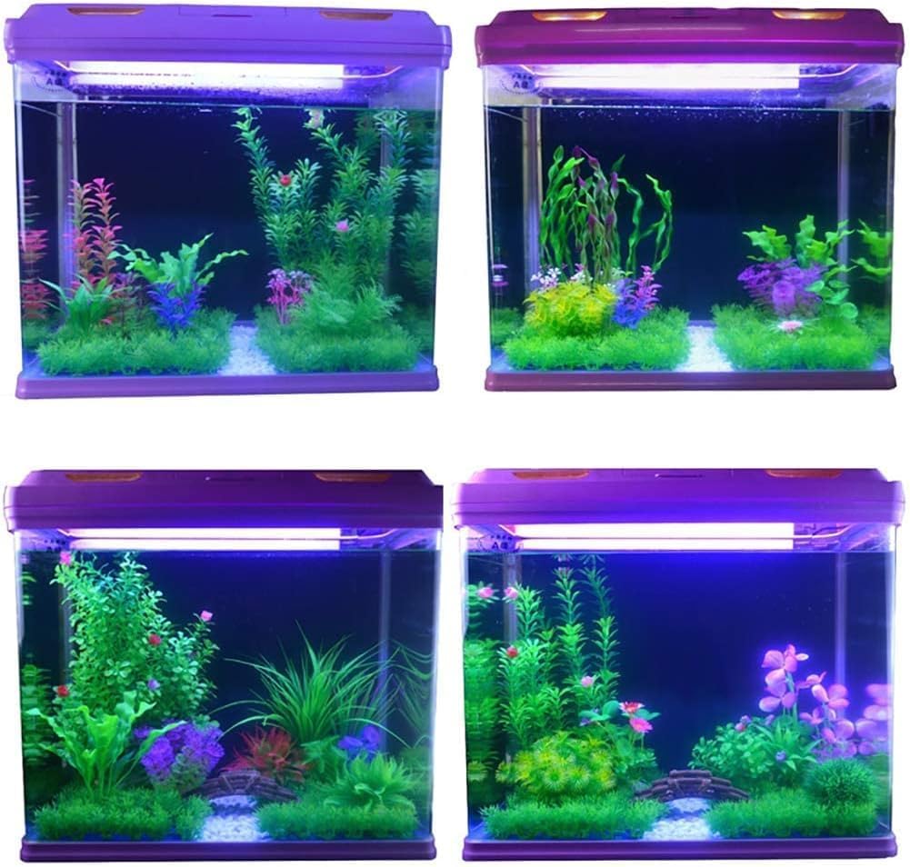 1 PCS Artificial Aquarium Grass Mat, 10"x10" Plastic Lawn & Landscape Decor for Freshwater Saltwater Tropical Fish Tank, Green Plants Ornament