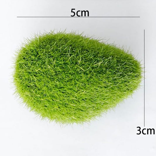 30 Pcs Artificial Moss Rocks 3 Size Green Moss Covered Stones Fake Moss Decor Decorative Moss Balls for Fairy Gardens Floral Arrangements Craft