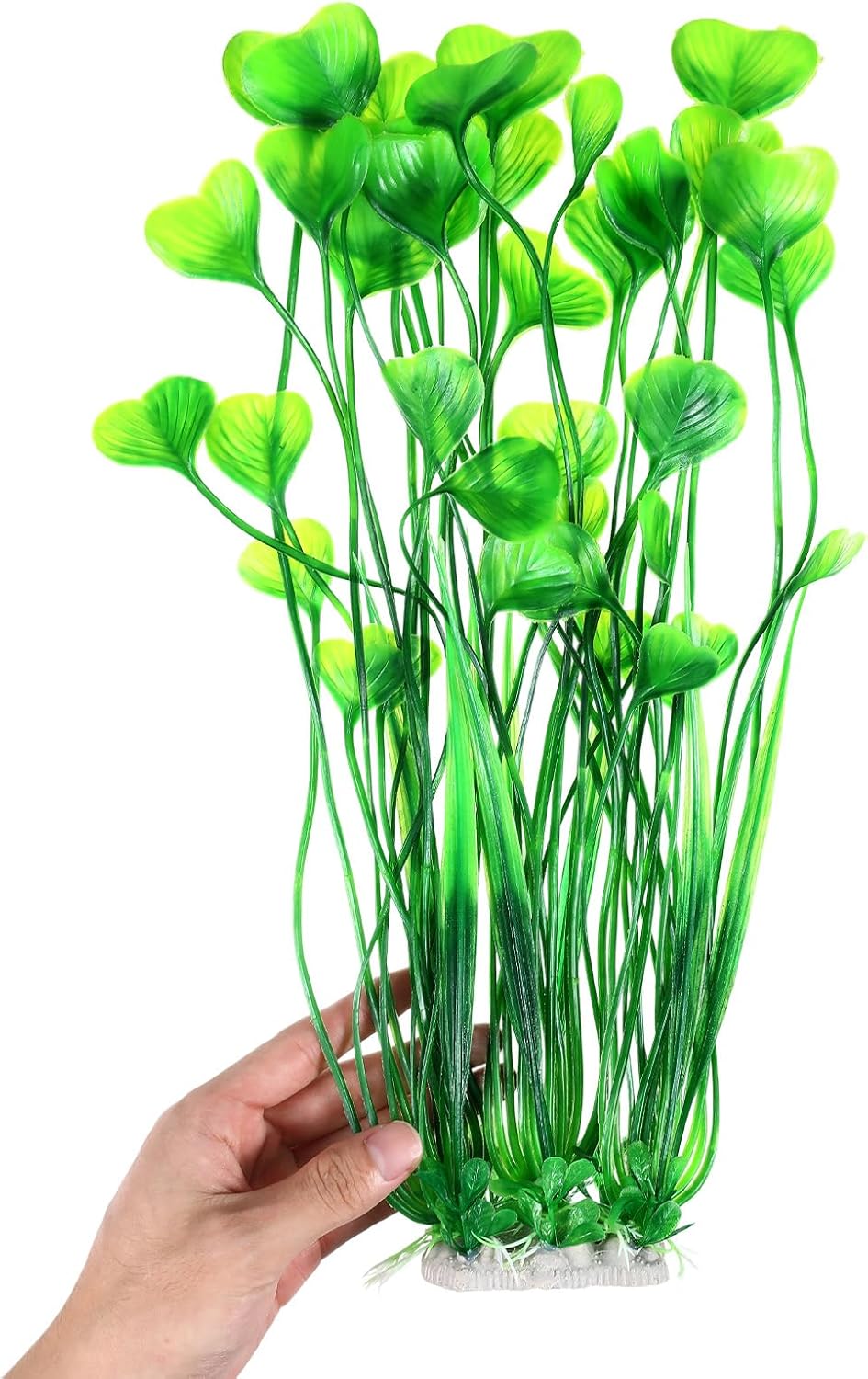 Tall Aquarium Plants 15.35 Inch Plastic Aquarium Plants with Weighted Base