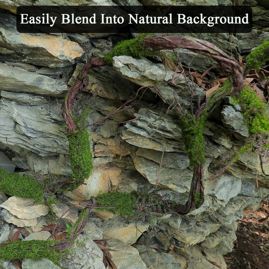 78.9"Large Faux Tree Trunk Hanging Moss Vines Garland Wall Forest Halloween | Bendable Artificial Craft Tall Tree Branches Grape for Haunted Mansion Wedding Arch Room Outdoor Mantel Greenery Decoration