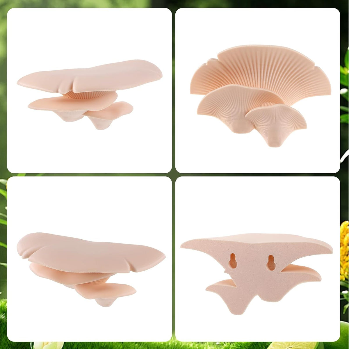 Mushroom Decor Climbing Hold Kit Realistic Terrarium Plants Jumping Spider Habitat Enclosure Decorate Accessories for Leopard Geckos Crested Geckos Tree Frogs Small Lizards