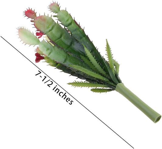 2pcs Real Looking Artificial Cactus Artificial Cacti Plant DIY Material for Home Decoration Flower Arrangement