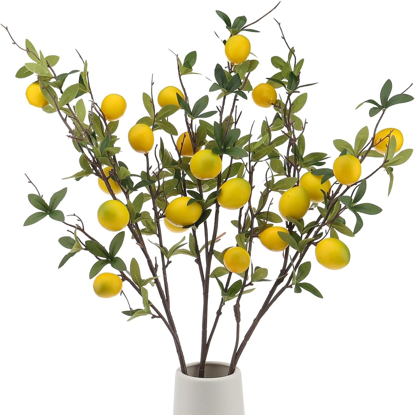 5 Pcs Fake Peach Branch Decoration Mini Artificial Peaches Fruit Stem Bouquet Realistic Lifelike Simulation Branches Model for Vase Window Display
