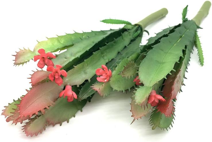 2 PCS Mini Artificial Succulents Plants Unpotted Faux Cactus Fake Succulent Bouquet Arrangements Faux Plants DIY for Garden Decor Home Decoration Greenery Set (Mini Cactus)