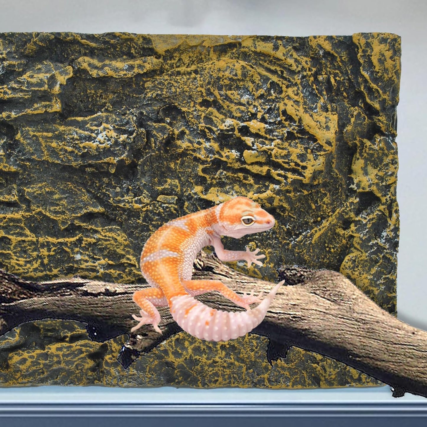 Rock Terrarium Background, 3D Reptile Tank Background Board Amphibian Stereo Backdrop Wall Reptile Stereo Decoration Aquarium Decoration Reptile Gecko Frog Lizard