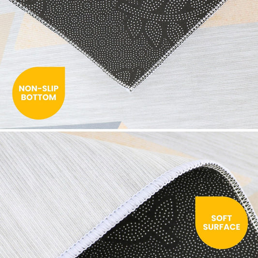 Guinea Pig Cage Liner - Washable Bunny Playpen Mat - Soft Reusable Rabbit Bedding - Non-Slip Rug for Small Animals, Kittens & Puppies (47"x31")