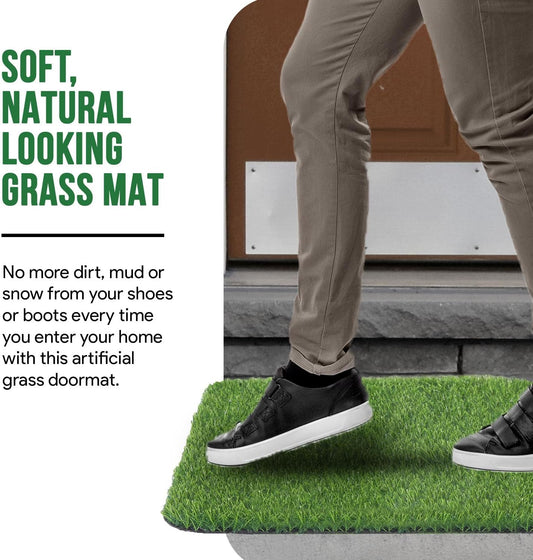 Fake Grass for Dogs, Artificial Turf Grass Indoor Outdoor, Mat for Dogs Soft Blades, Cesped Artificial for Patios, Dog Astro Turf for Balcony, Quick Clean, Easy Rinse Patio Rug, 29.5"x17"