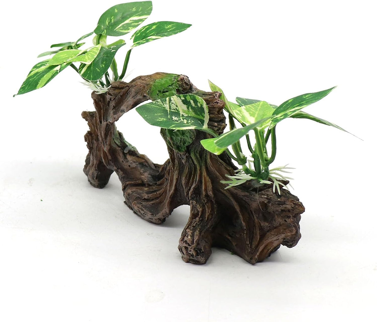 Aquarium Decor Ornaments Artifical Driftwood Cave Fish Tank Decorations Silk Aquarium Plants for Betta Fish Tank Accessories